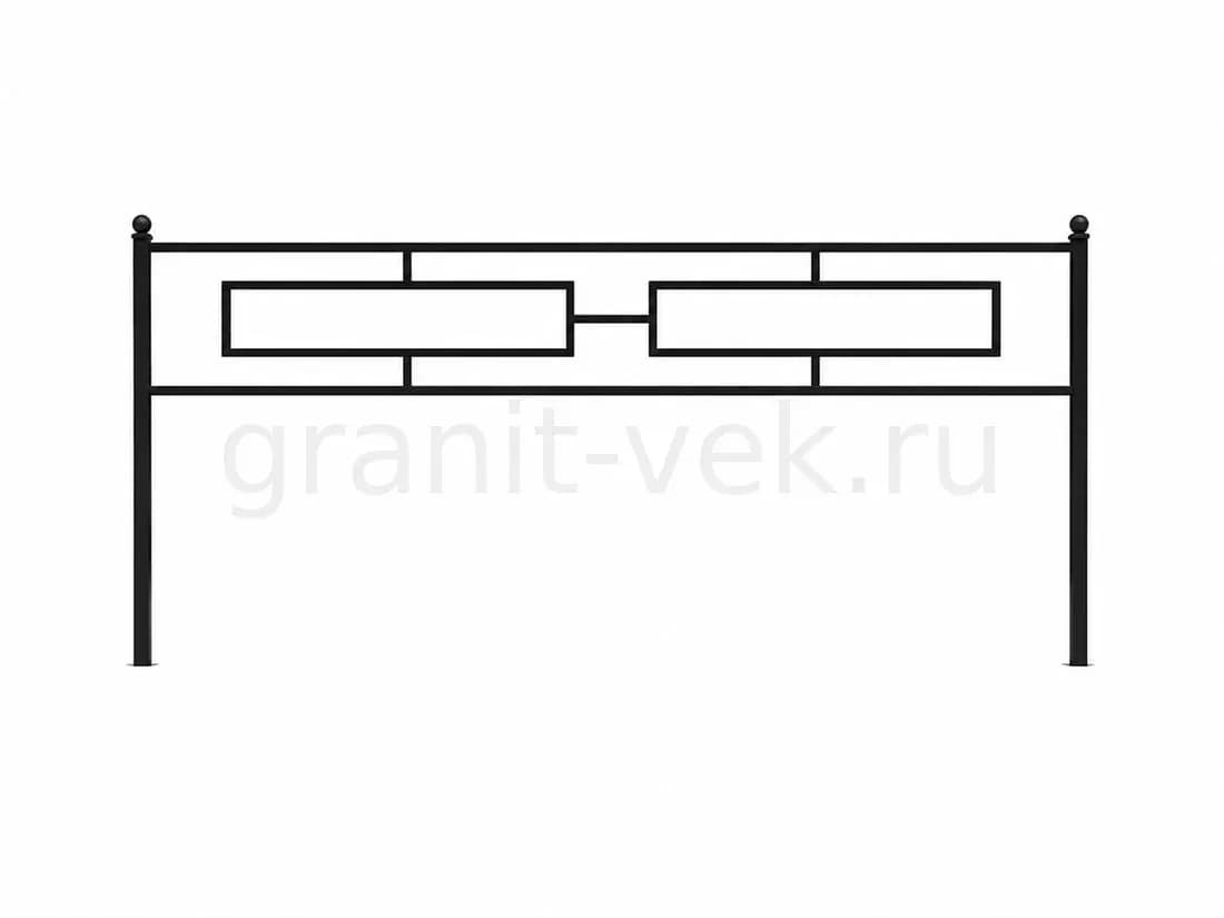 Ограда «Геометрия-1» — цоколь/ограда